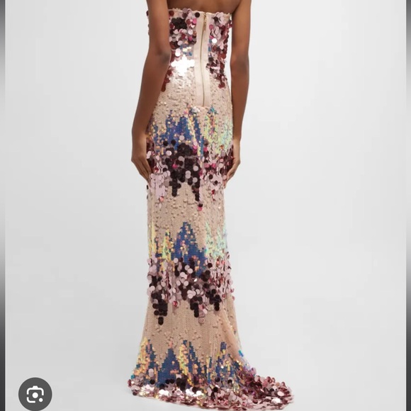 Bronx and banco strapless sequin gown - Picture 2 of 4